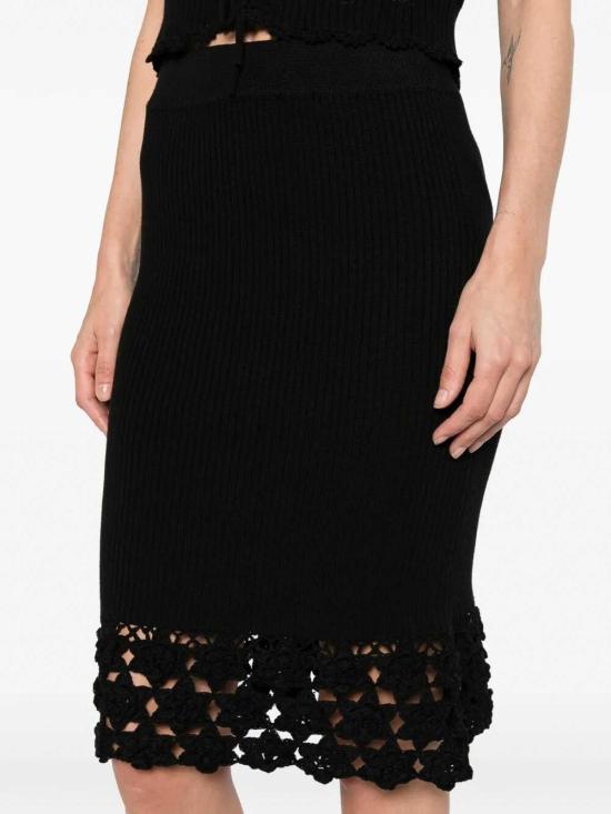 26SS 가니 미디 스커트 A1090204099 Black - GANNI