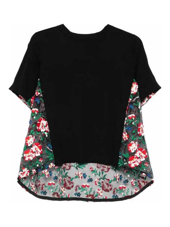 26SS 사카이 반팔 티셔츠 2608533BLACK Black
