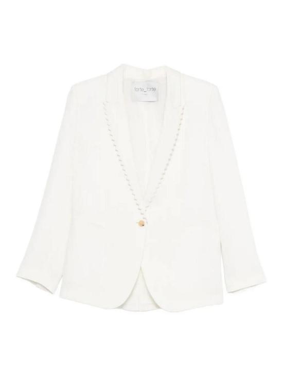 26SS 포르테포르테 수트 자켓 14825BISMYJACKETCRYSTAL White
