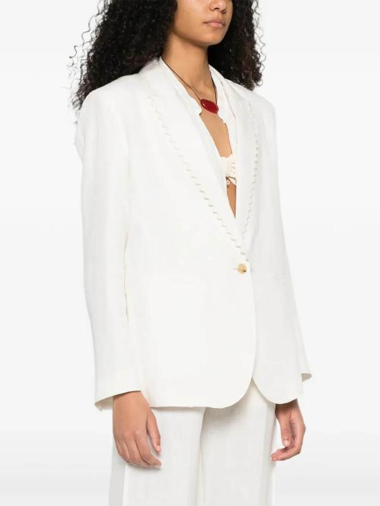 26SS 포르테포르테 수트 자켓 14825BISMYJACKETCRYSTAL White - FORTE FORTE