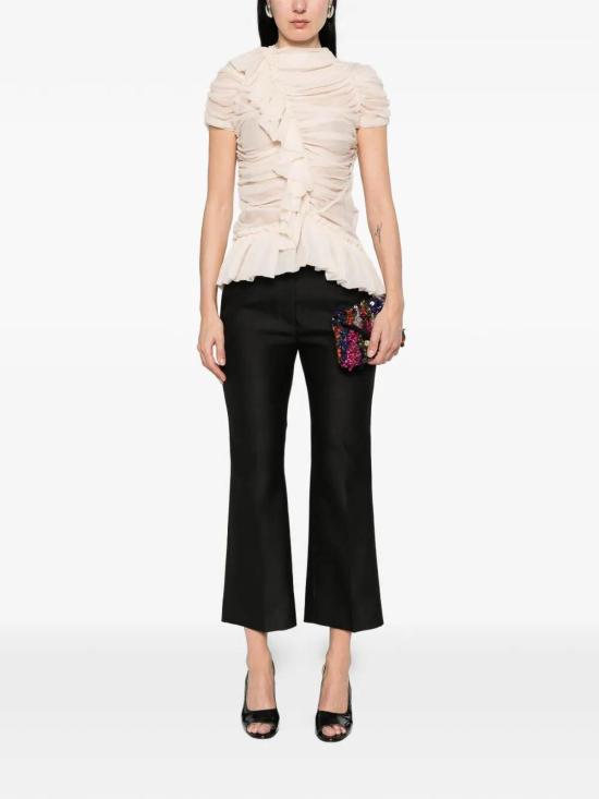 26SS 드리스 반 노튼 스트레이트 팬츠 2610109183305BLACK Black - DRIES VAN NOTEN