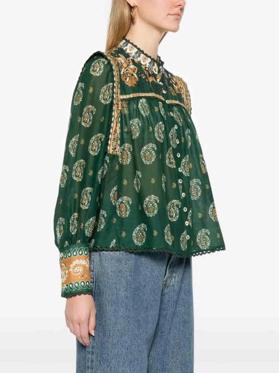 26SS 팜 리오 블라우스 35113726009 Green - FARM RIO