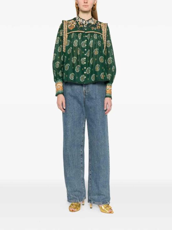 26SS 팜 리오 블라우스 35113726009 Green - FARM RIO