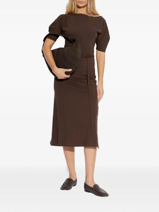 26SS 르메르 미디 원피스 DR1147LJ1010BR512 Brown - LEMAIRE
