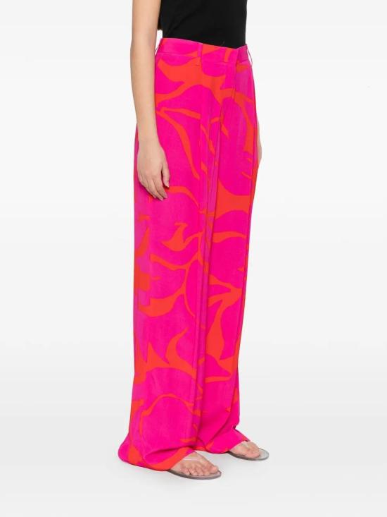 26SS 드리스 반 노튼 스트레이트 팬츠 2610109223014FUCHSIA Multicolour - DRIES VAN NOTEN