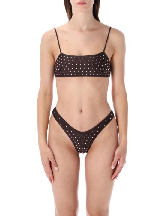 26SS 스윔 바이 디 비키니 수영복 CRYSTALBIKINIDARK CHOCO Black