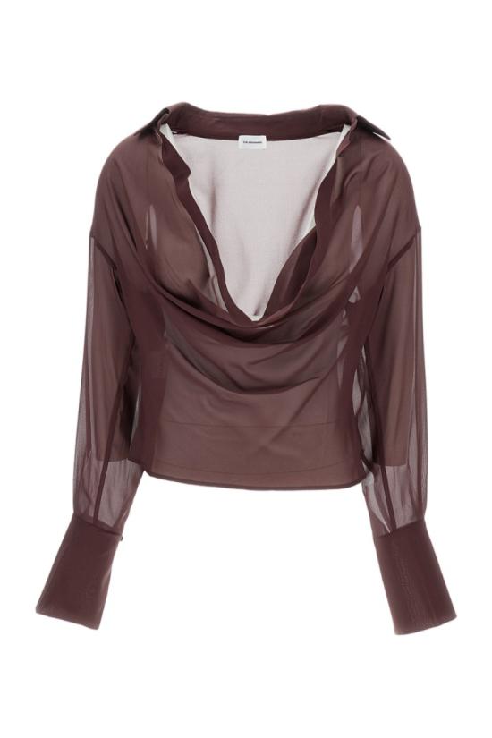 26SS 안다마네 블라우스 T190953BTNS038375 Brown