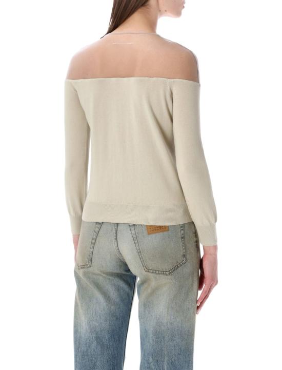 26SS MM6 메종마르지엘라 가디건 S62HP0043M13273729 Neutrals - MM6 MAISON MARGIELA