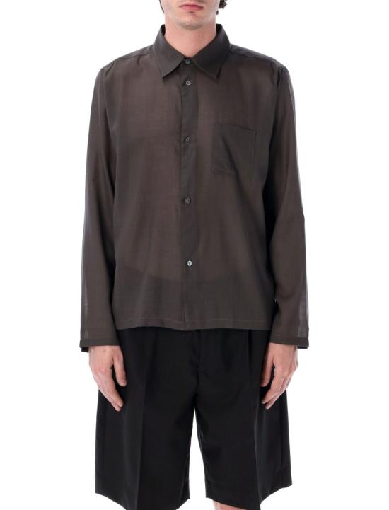 26SS 베르너 퀼 긴팔 셔츠 3 91S25084 Brown