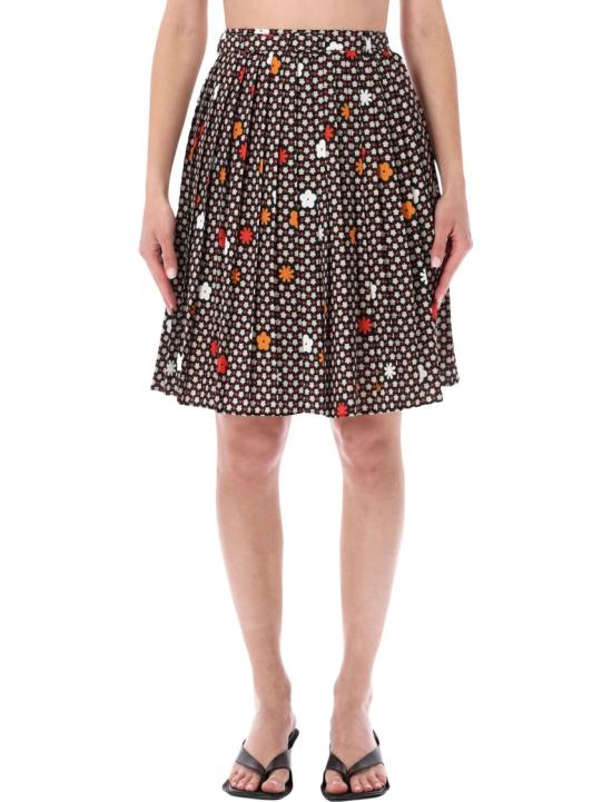 26SS MM6 메종마르지엘라 미디 스커트 S62MA0102M35909001S Multicolor