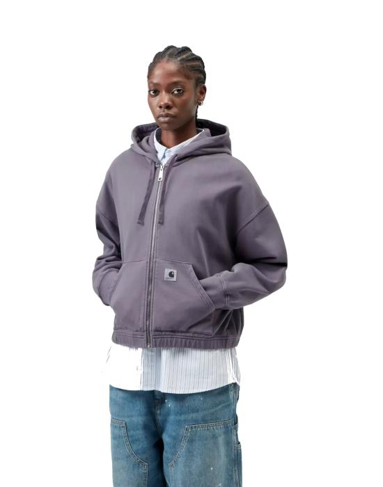 26FW 칼하트 WIP 후드 티셔츠 I036812 3RIGD PURPLE - CARHARTT WIP