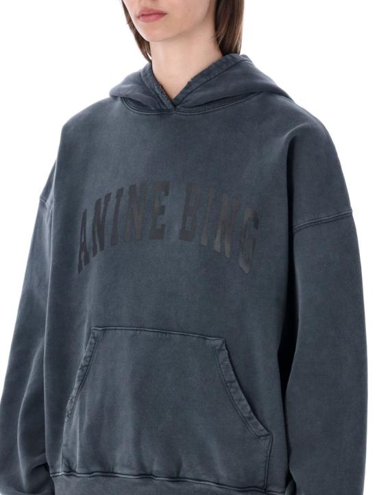 애니빙 후드 티셔츠 S085185002WASHED BLA Blue - ANINE BING