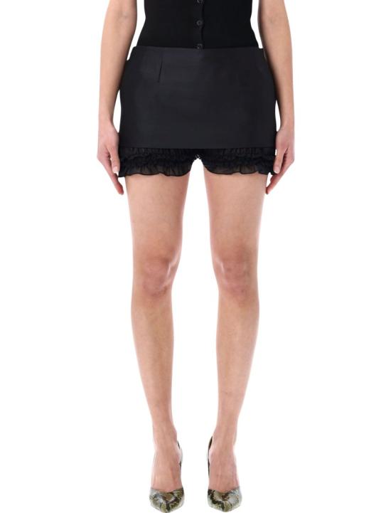 26SS 마그다뷰트림 숏 스커트 189526BLACK Black