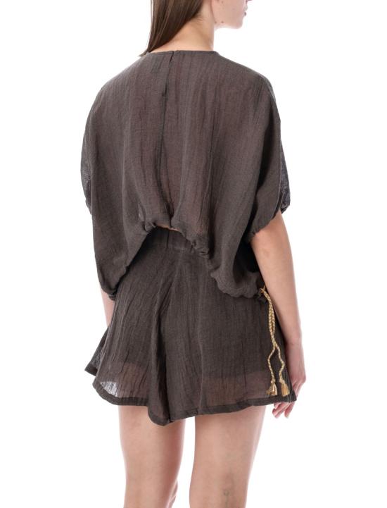 26SS 120 리노 반팔 티셔츠 33BLIW1PLE000G486700909 Brown - 120 LINO