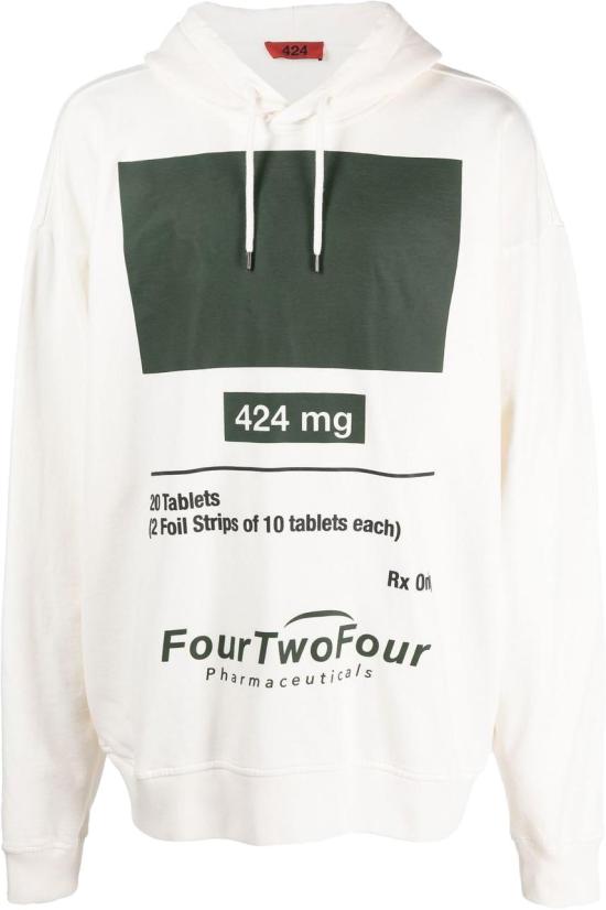  424 후드 티셔츠 33424M3622655402 WHITE