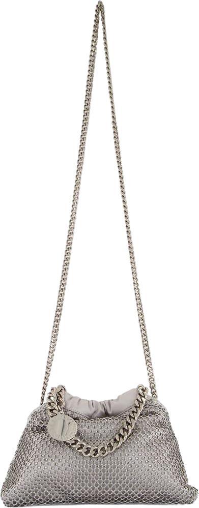 26SS 스텔라 맥카트니 팔라벨라 드로스트링 숄더백 7B0144WP07018101 SILVER