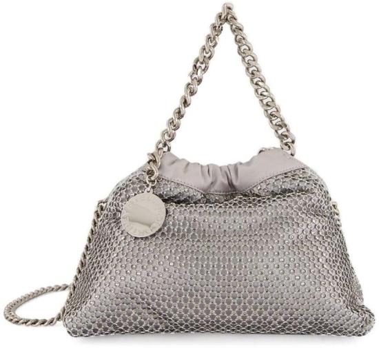 26SS 스텔라 맥카트니 팔라벨라 드로스트링 숄더백 7B0144WP07018101 SILVER - STELLA MCCARTNEY