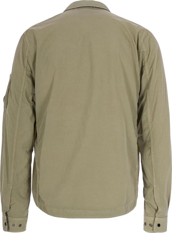 26SS 씨피 컴퍼니 크롬-R 지퍼 렌즈 오버셔츠 20CMOS710A005904G610 GREEN - C.P. COMPANY