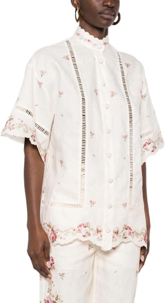 26SS 짐머만 블라우스 5378TRS264CPKR WHITE - ZIMMERMANN