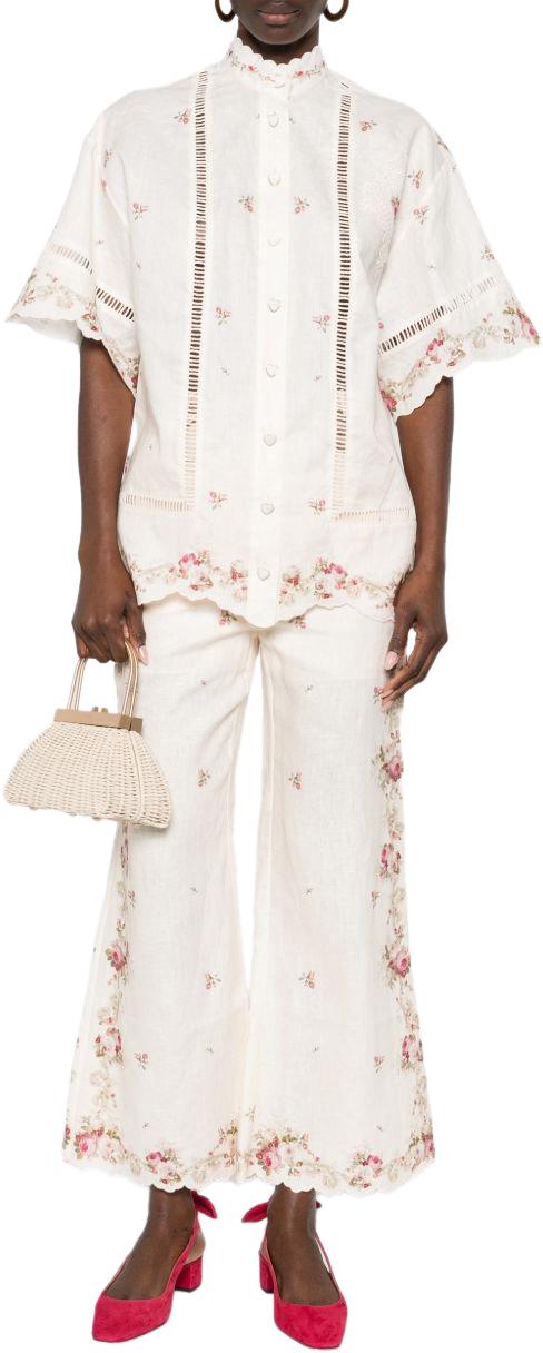 26SS 짐머만 블라우스 5378TRS264CPKR WHITE - ZIMMERMANN