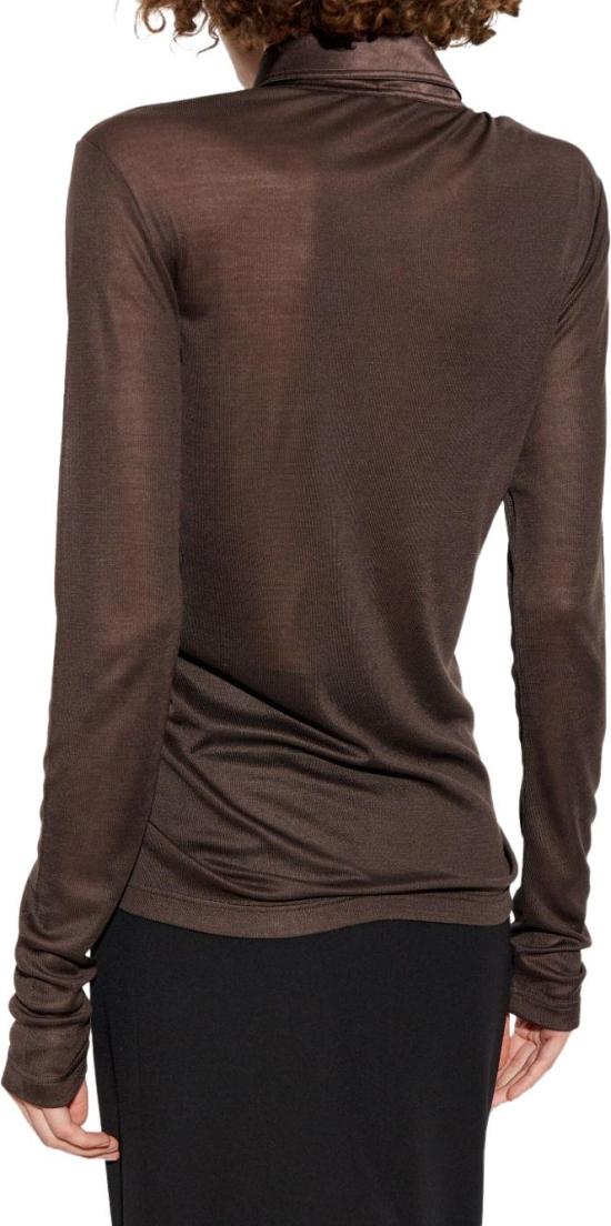 25FW 톰포드 폴로 티셔츠 TSJ620JEX162KB450 BROWN - TOMFORD