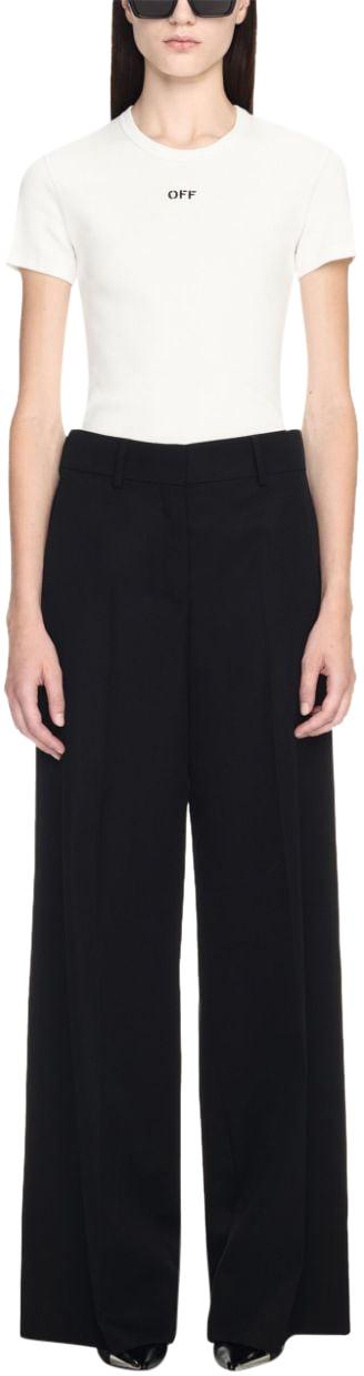  오프화이트 팬츠 OWCA174C99FAB0011010 BLACK - OFF WHITE