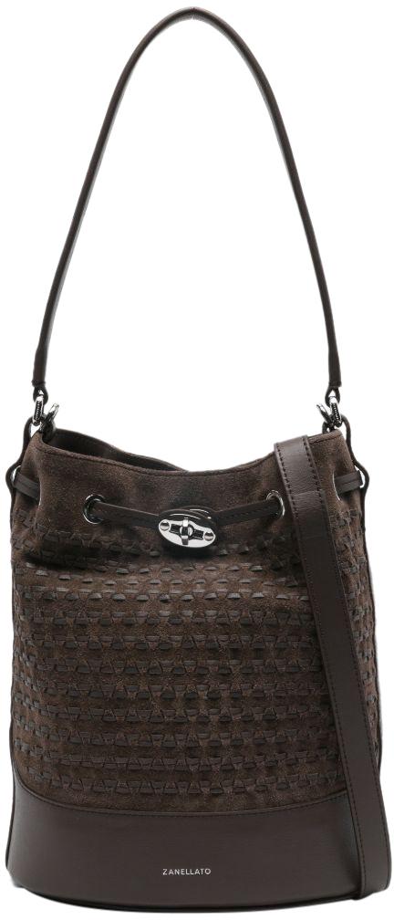 26SS 자넬라토 숄더백 068980SMUSIVASUEDEZ0202 BROWN