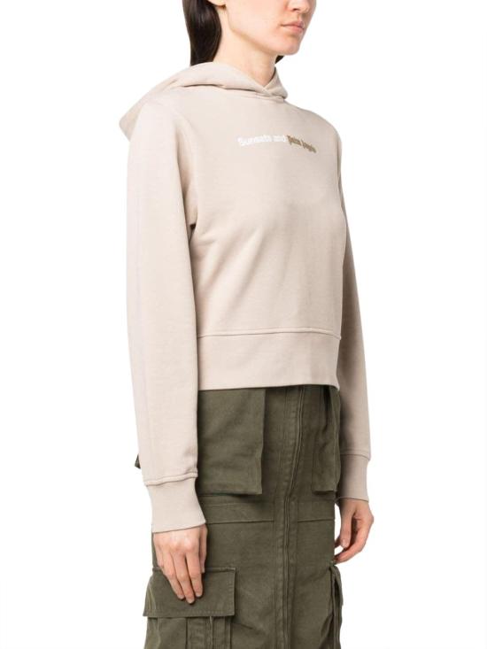  팜앤젤스 후드 티셔츠 PWBB069F23FLE0016101 BEIGE - PALM ANGELS
