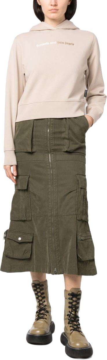  팜앤젤스 후드 티셔츠 PWBB069F23FLE0016101 BEIGE - PALM ANGELS
