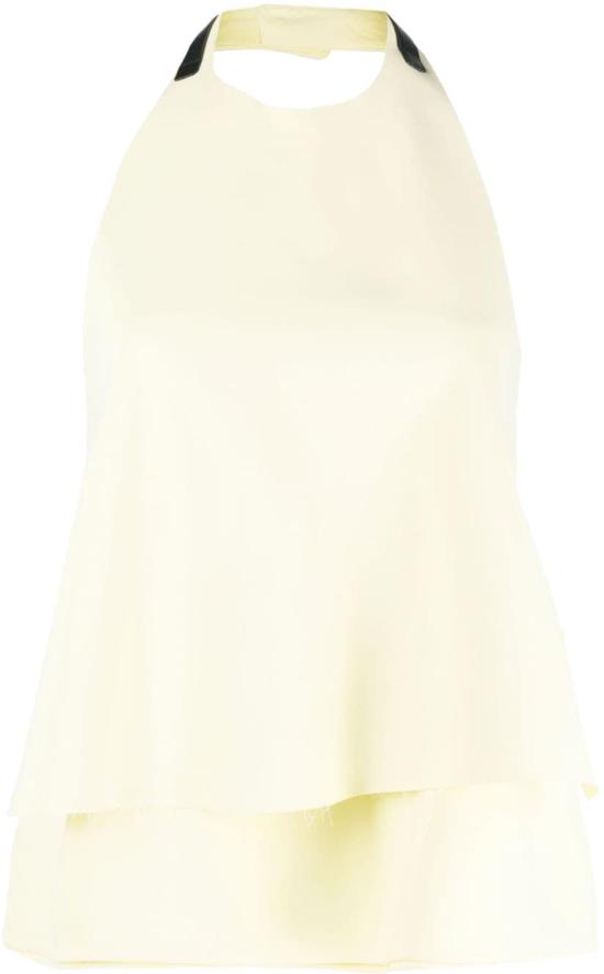  질샌더 민소매 티셔츠 J03NC0102JTN194737 YELLOW