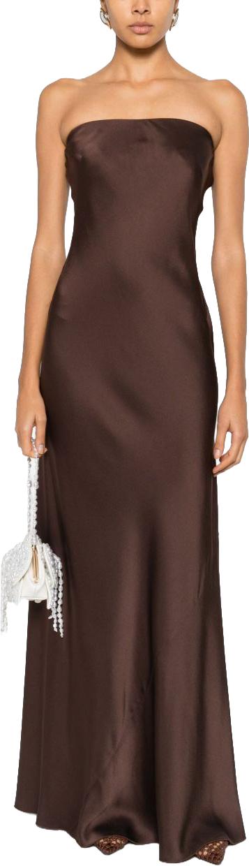 26SS 포르테포르테 롱 원피스 14555MYDRESSCHOCOLAT BROWN - FORTE FORTE
