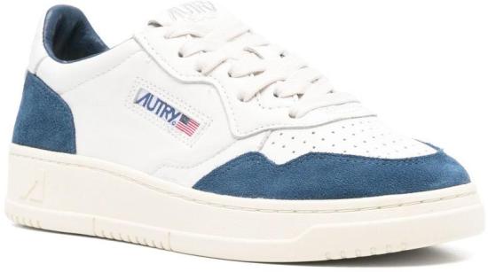 25FW 오트리 메달리스트 로우 레더 스니커즈 AULWGS41 BLUE - AUTRY