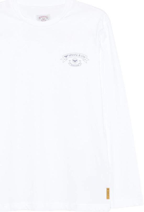 26SS 엠포리오 아르마니 긴팔 티셔츠 EM005927AF25885U0009 WHITE - EMPORIO ARMANI