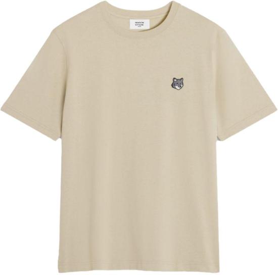 26SS 메종키츠네 폭스 헤드 컴포트 티셔츠 PM00108KJ70250450 BEIGE