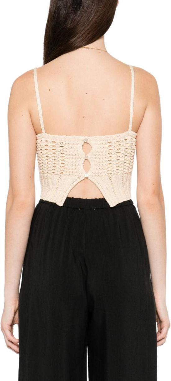 26SS 포르테포르테 민소매 티셔츠 14938MYKNITBUTTER WHITE - FORTE FORTE