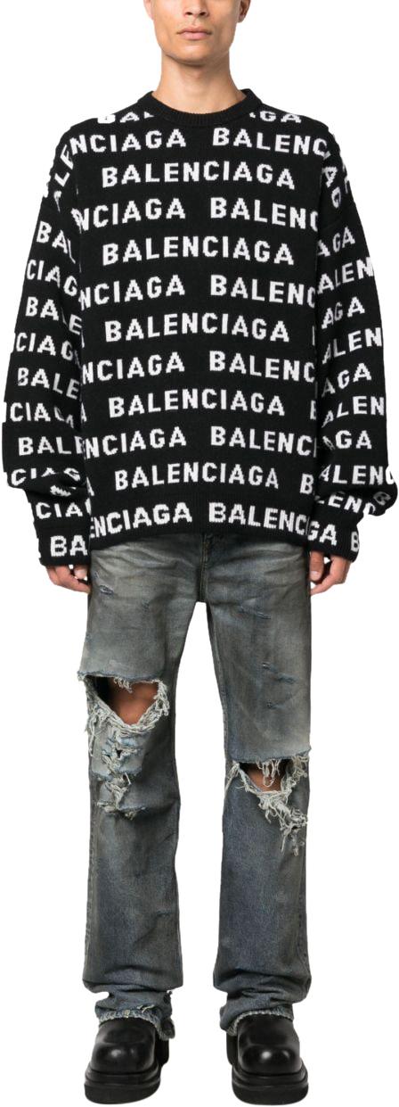  발렌시아가 스웨터 761596T16731070 BLACK - BALENCIAGA