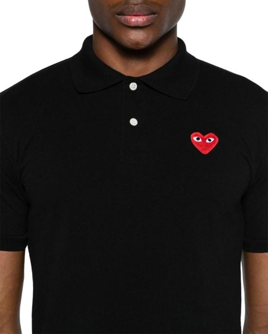 26SS 꼼데가르송 폴로 티셔츠 AXT006D1 BLACK - COMME DES GARCONS