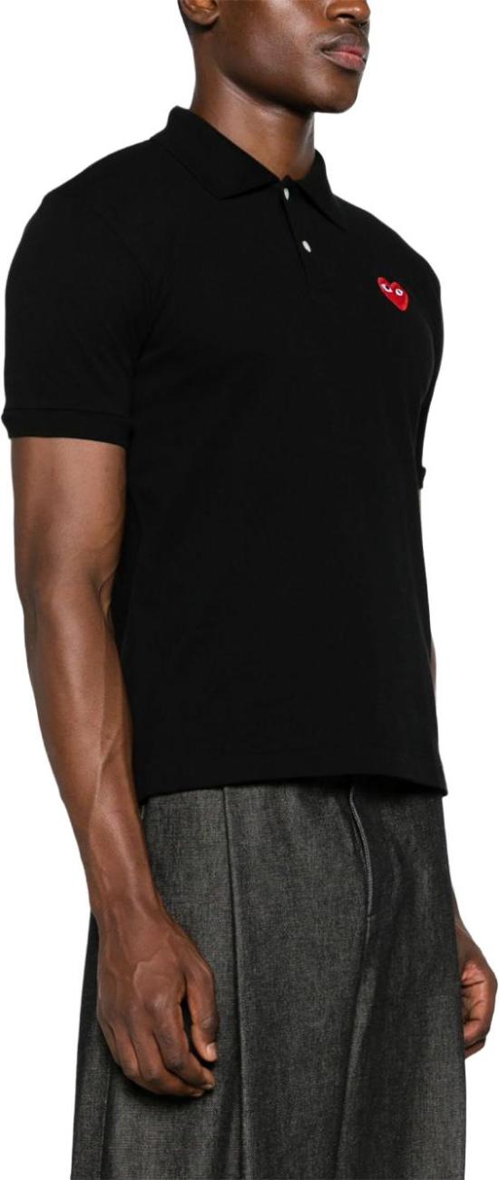 26SS 꼼데가르송 폴로 티셔츠 AXT006D1 BLACK - COMME DES GARCONS