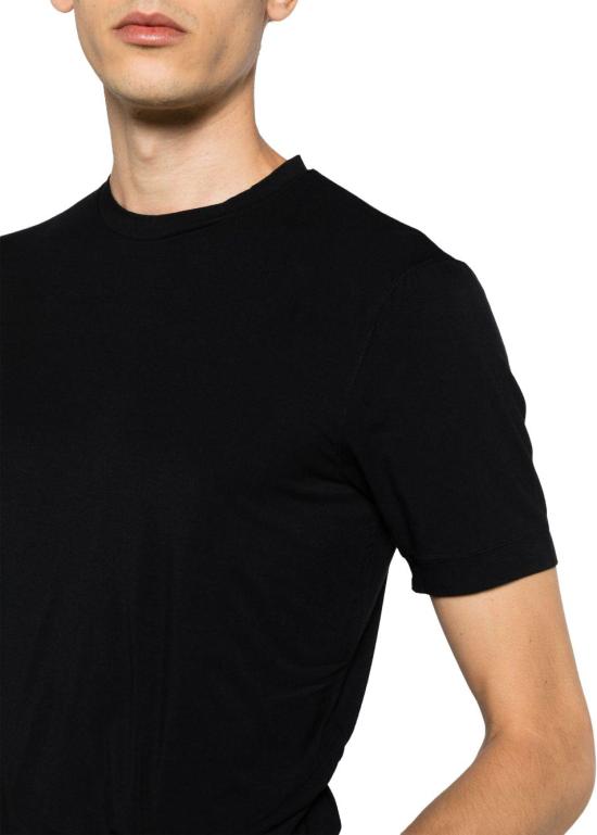 26SS 조르지오 아르마니 반팔 티셔츠 8NST62SJP4ZUC99 BLACK - GIORGIO ARMANI