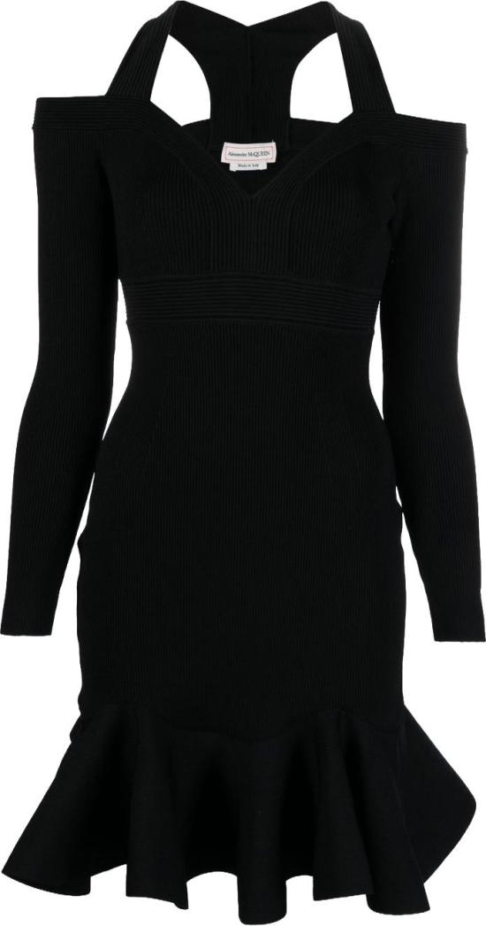 알렉산더 맥퀸 숏 원피스 734531Q1A5B1000 BLACK