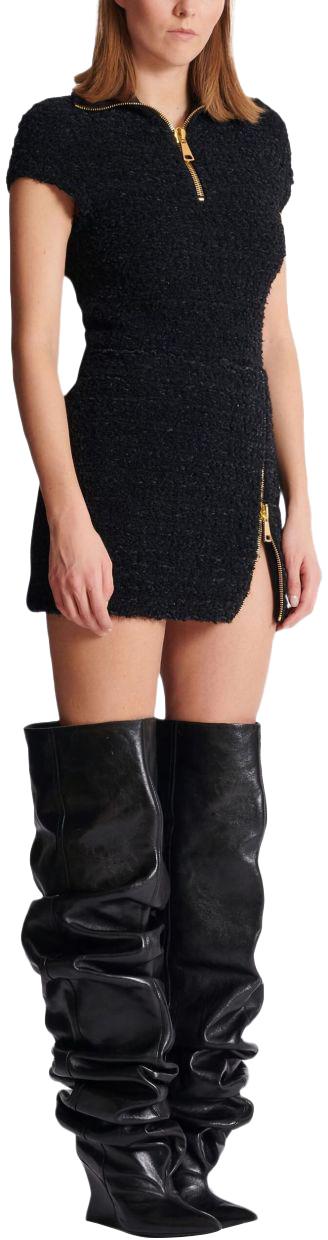 25FW 발망 숏 스커트 FF0LBB10KJ160PA BLACK - BALMAIN