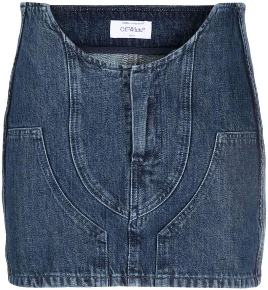  오프화이트 데님 스커트 OWYF019S23DEN0014500 BLUE