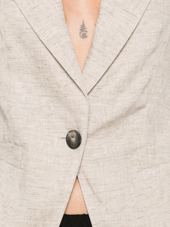 26SS 엠포리오 아르마니 수트 자켓 EW003980TE10381O1004 BEIGE - EMPORIO ARMANI