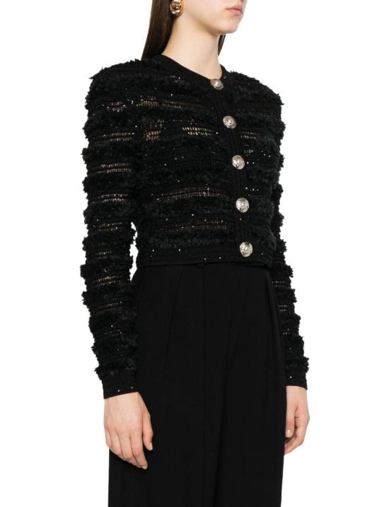25FW 발망 가디건 FF1KL131KI740PA BLACK - BALMAIN