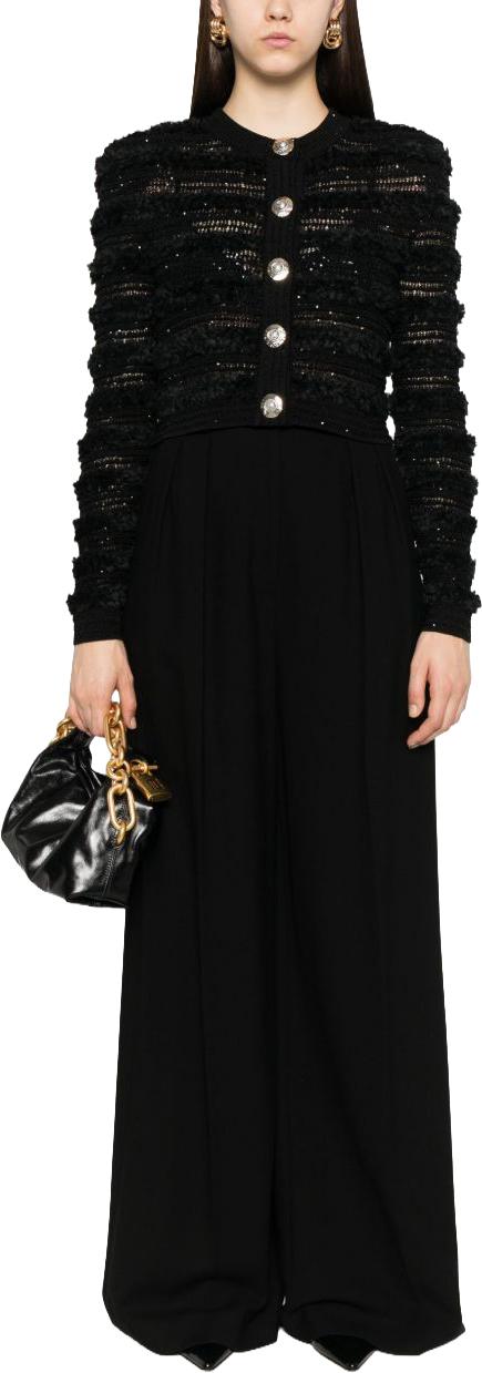 25FW 발망 가디건 FF1KL131KI740PA BLACK - BALMAIN