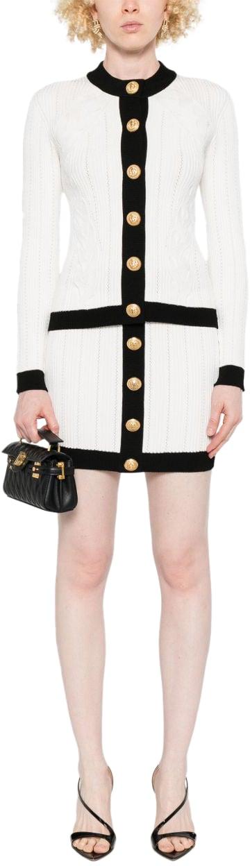 25FW 발망 가디건 FF1KL191KI64GAB WHITE - BALMAIN