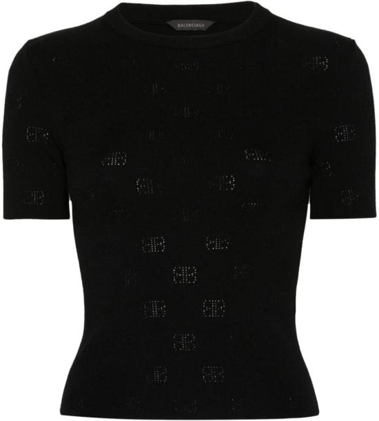 25SS 발렌시아가 스웨터 793612T52151000 BLACK