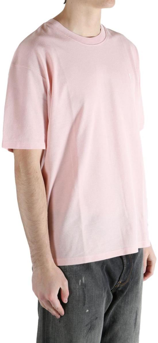 26SS 생로랑 반팔 티셔츠 832941Y37HC5631 PINK - SAINT LAURENT