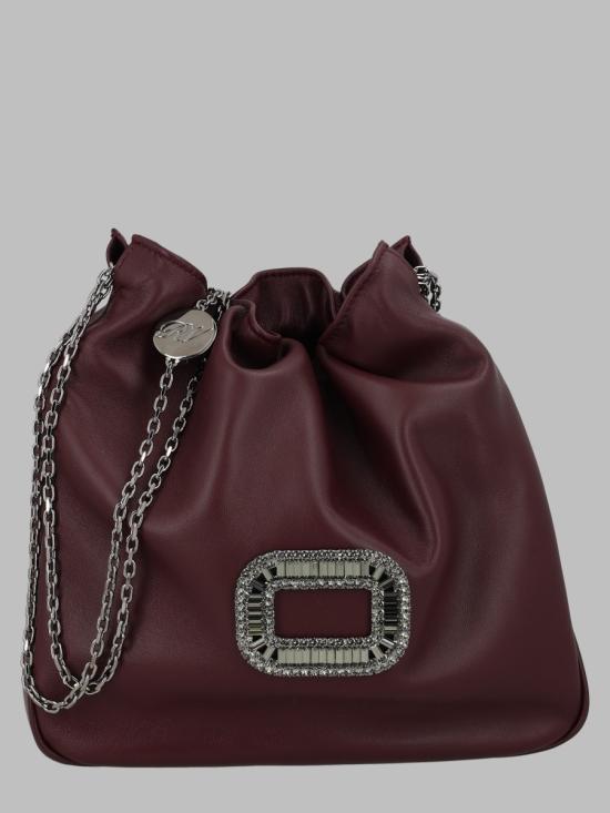 26FW 로저비비에 레더 필그림 미니백 RBWABDK0100YDR R802 BORDEAUX