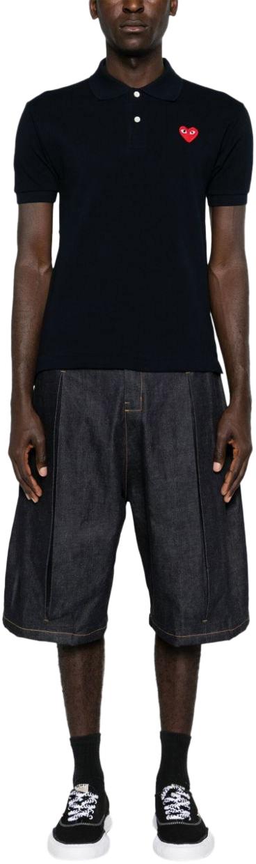 26SS 꼼데가르송 폴로 티셔츠 AXT0062 BLUE - COMME DES GARCONS